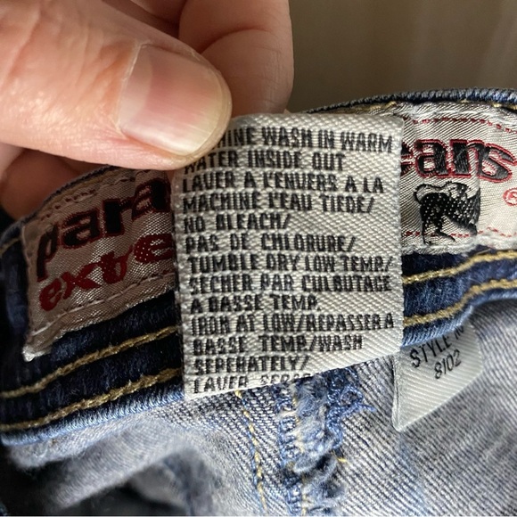 Parasuco Extreme Fit Blue Jeans Women’s Denim 28x31 Flared Y2K Vintage Dark Wash - Picture 6 of 11